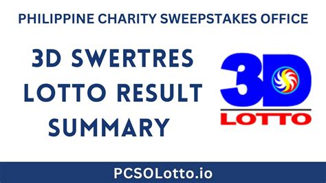 swertres lotto result summary